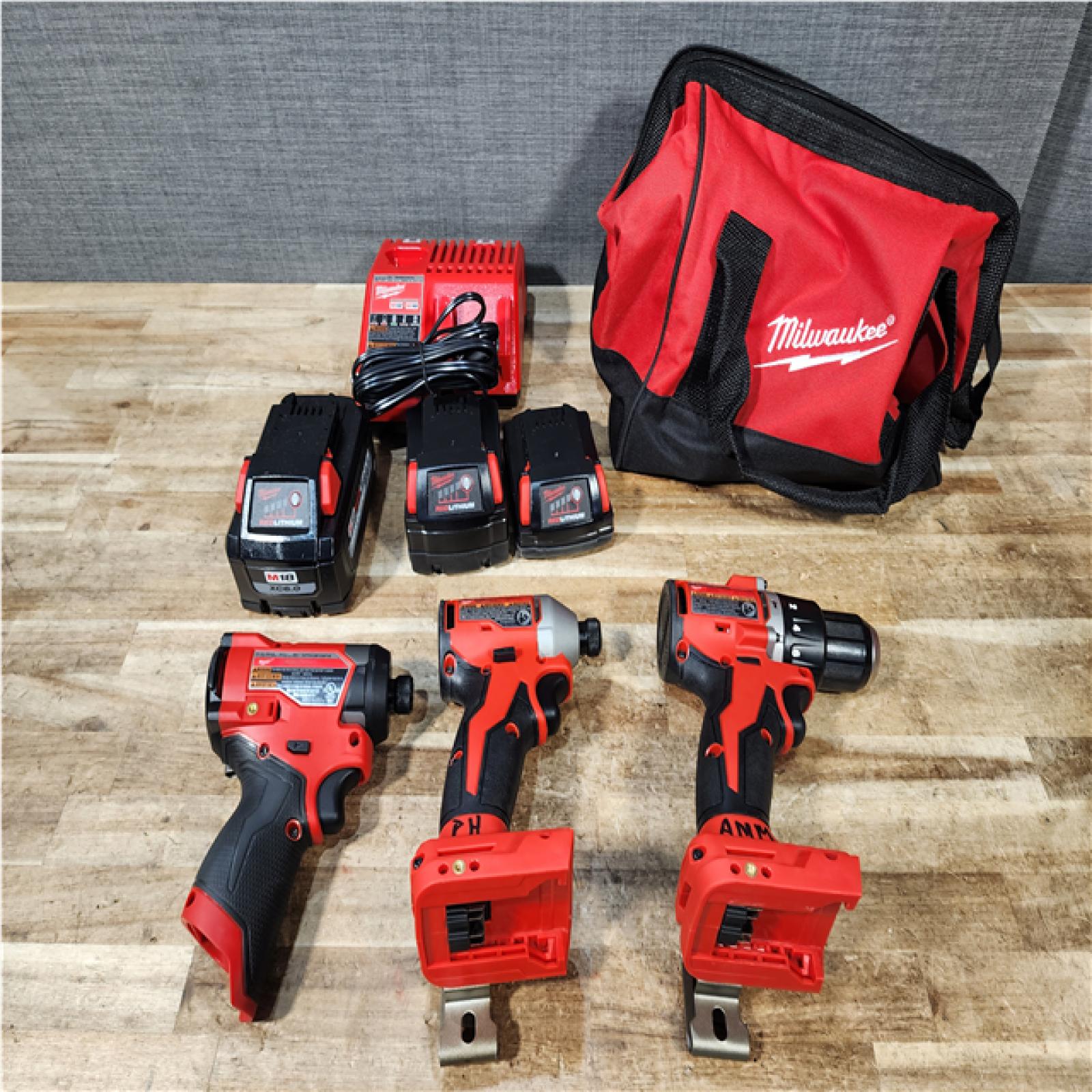 Houston Location Milwaukee Drills QTY/2 and Fuel Impact and Batteries QTY/3 with Charger
