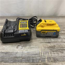 AS-IS DEWALT 20V MAX XR POWERSTACK Lithium-Ion Battery Starter Kit with 5.0Ah Battery and Charger