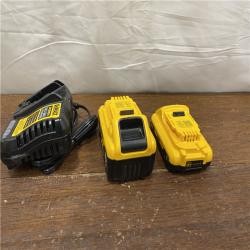 AS-IS DEWALT 20V MAX Lithium-Ion 6.0Ah and 4.0Ah Battery and Charger Starter Kit