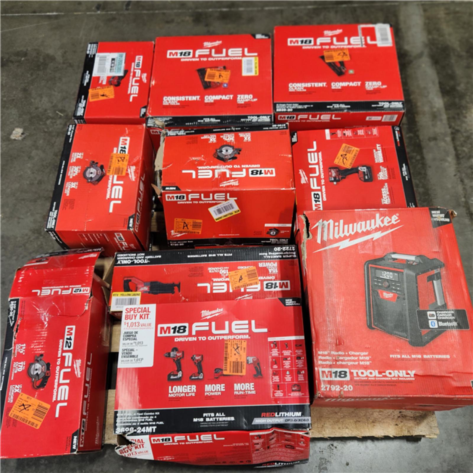 Dallas Location AsIs MilwaukeeTool Pallet