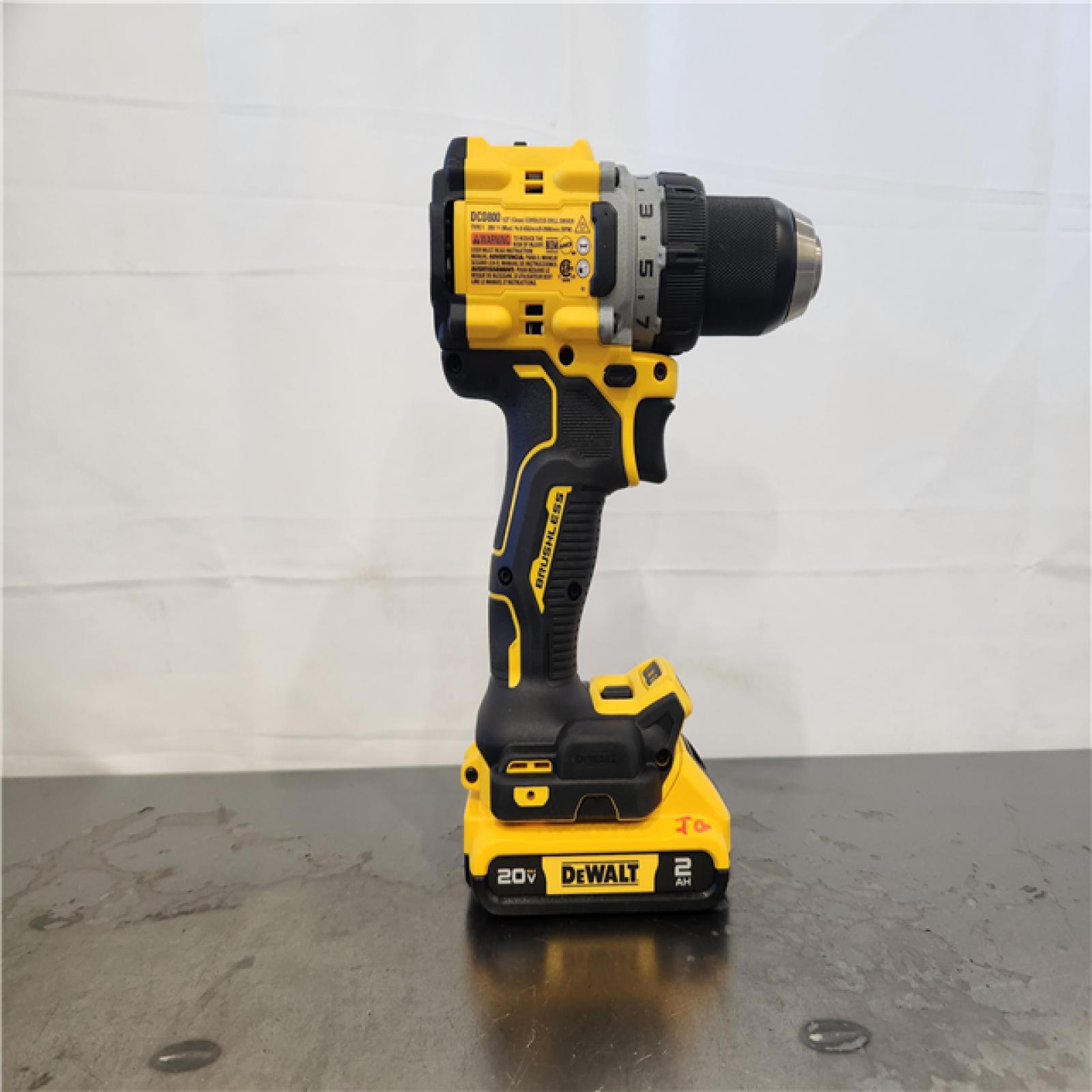 AS-IS- DEWALT 20V MAX XR Brushless Cordless Lithium-Ion 1/2 Drill/Driver Kit