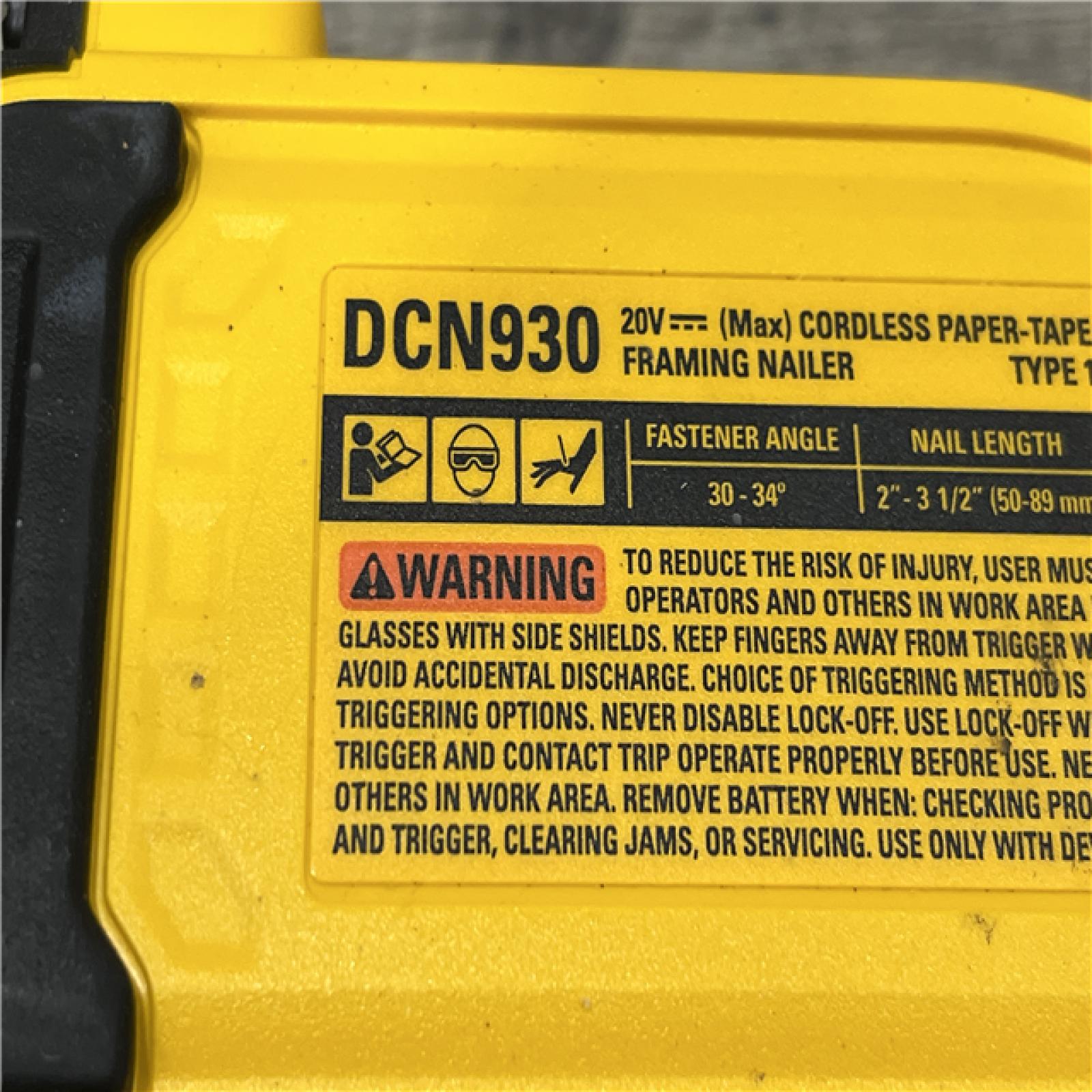 AS-IS DEWALT 20V 30 Degree Cordless Framing Nailer (Tool-Only)