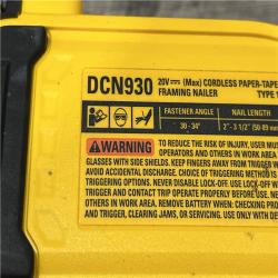 AS-IS DEWALT 20V 30 Degree Cordless Framing Nailer (Tool-Only)