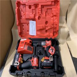 Excellent - Milwaukee M18 FUEL 18V Lithium-Ion Brushless Cordless Hammer Drill and Impact Driver Combo Kit (2-Tool) with 2 Batteries
