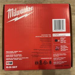 NEW! MILWAUKEE M18 18-Volt Lithium-Ion REDLITHIUM FORGE Starter Kit with (2) 8. 0Ah Battery and Rapid Charger