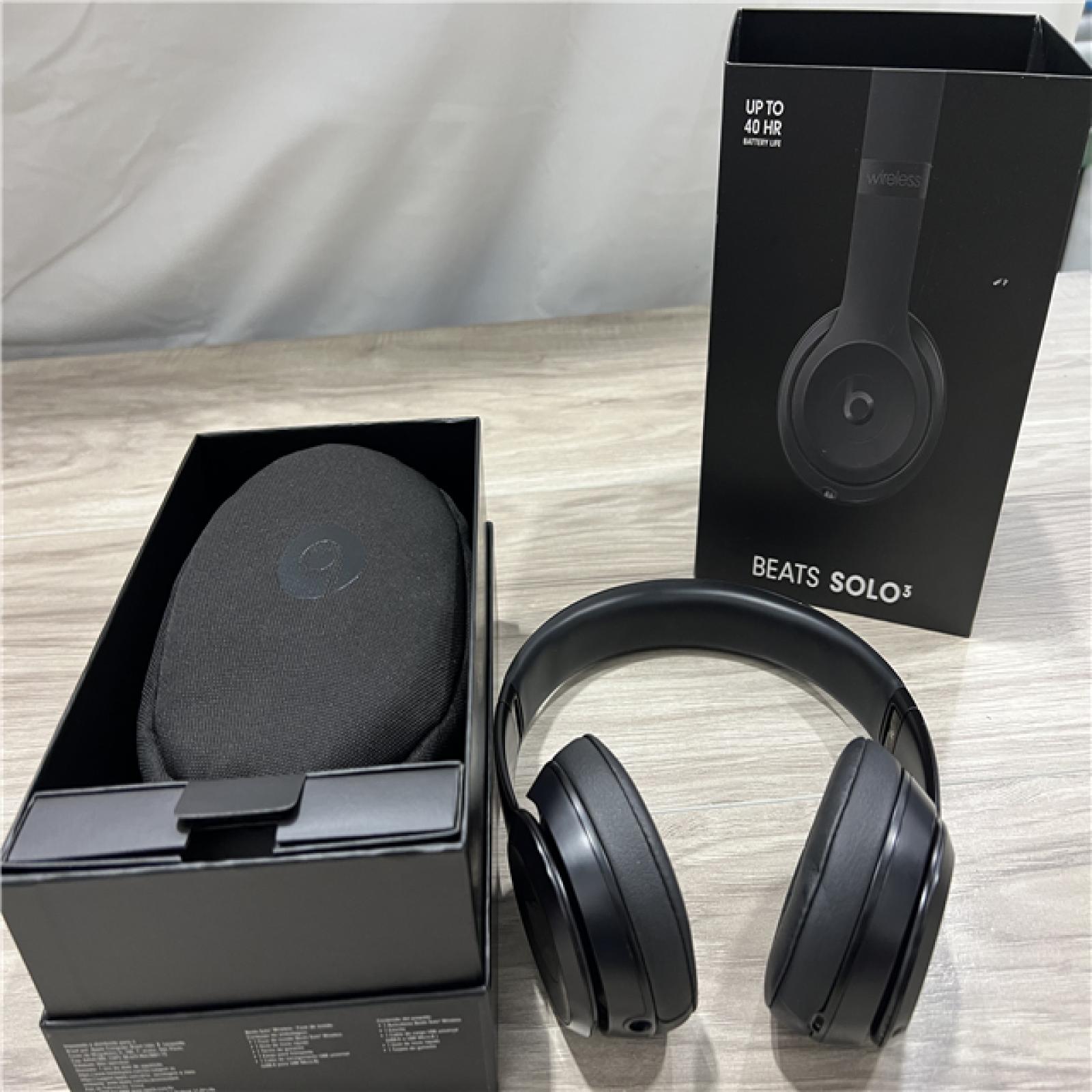 AS-IS Beats Solo3 Wireless On-Ear Headphones - Black