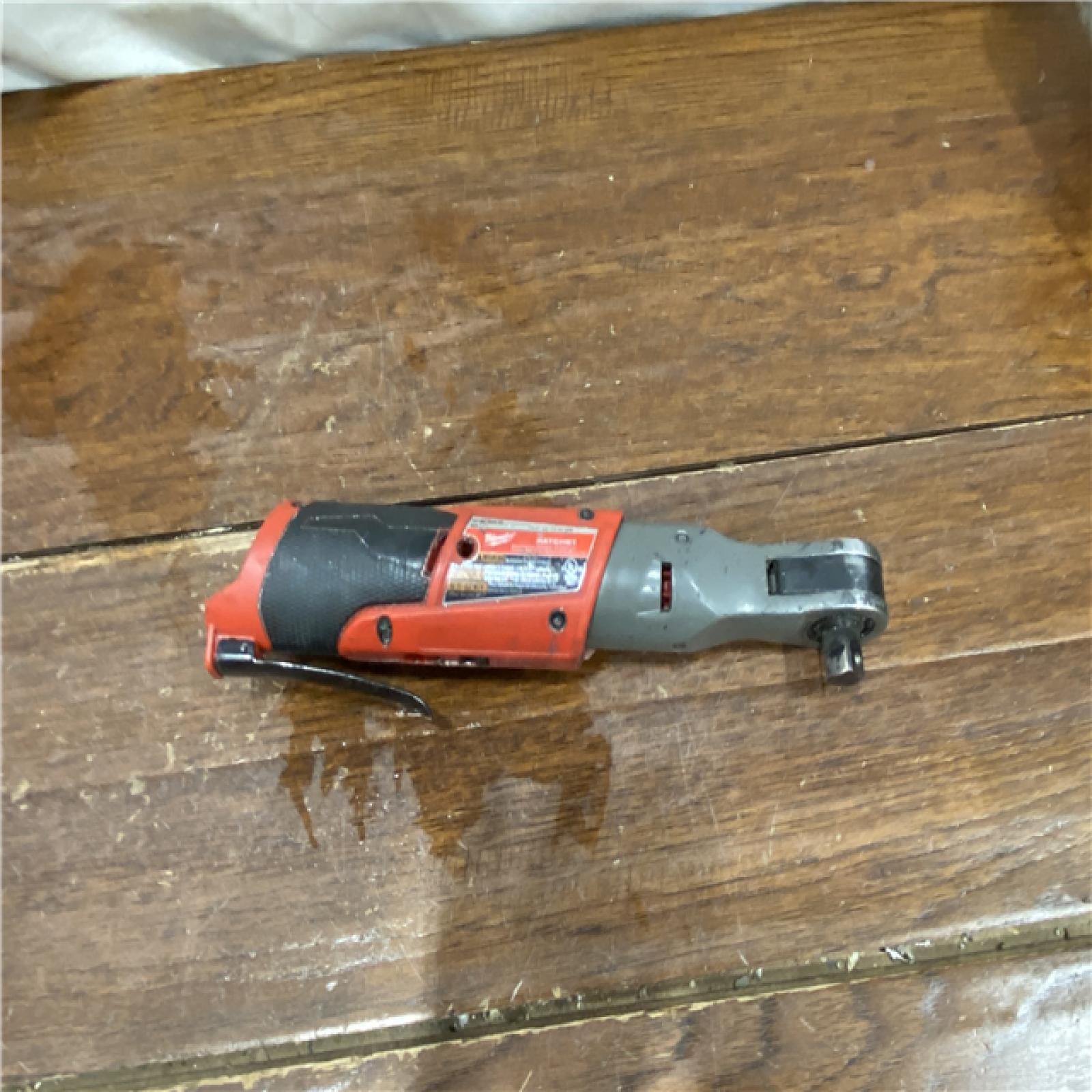 AS-IS Milwaukee M12 FUEL 12-Volt Lithium-Ion Brushless Cordless 1/2 in. Ratchet (Tool-Only)