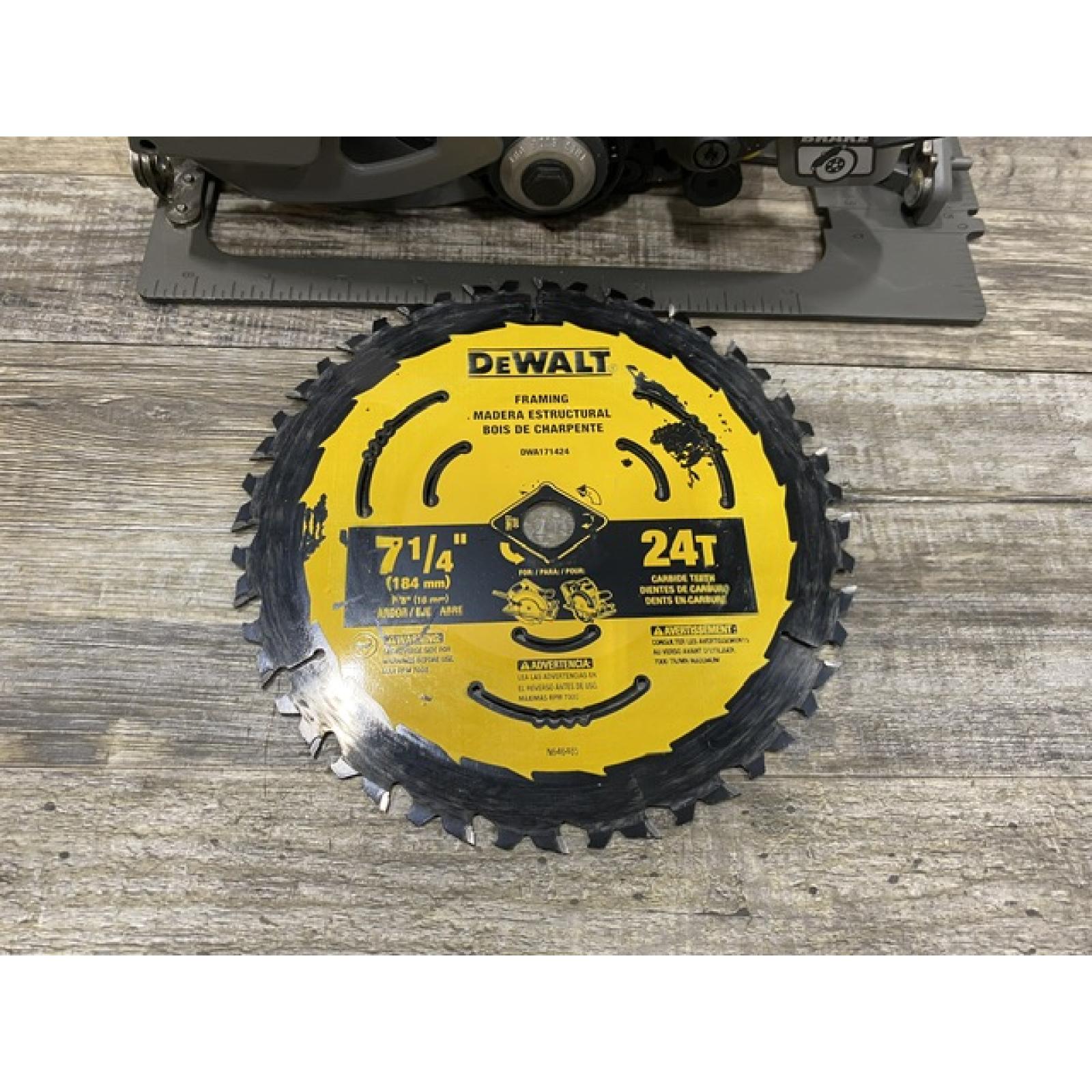AS-IS DEWALT FLEXVOLT 60V MAX Cordless Brushless 7-1/4 in. Circular Saw with Brake (Tool Only)