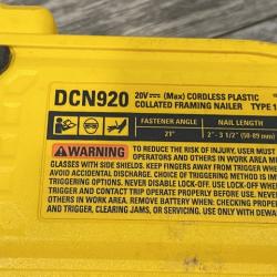 AS-IS DEWALT 20-Volt 21° Cordless Framing Nailer (Tool-Only)