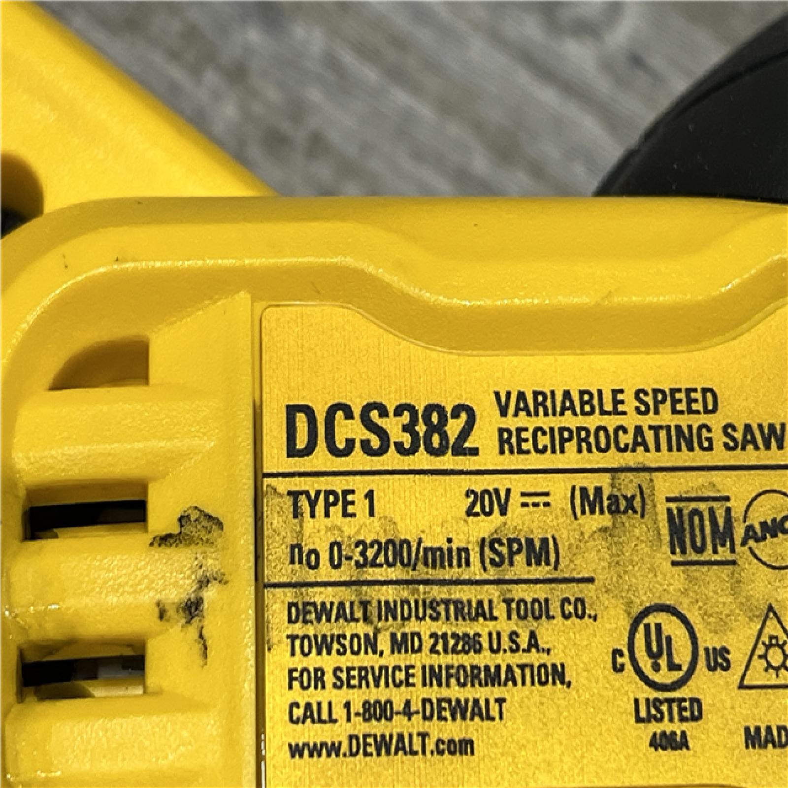 AS-IS DEWALT 20V MAX Cordless Brushless Reciprocating Saw (Tool Only)