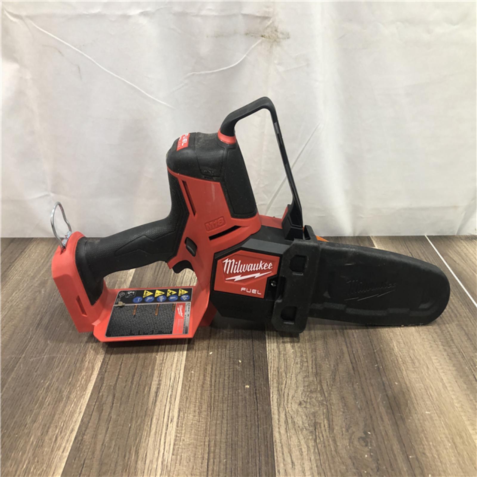 AS-IS  Milwaukee FUEL 18V Lithium-Ion Brushless Battery 8 in. HATCHET Pruning Saw (Tool-Only)