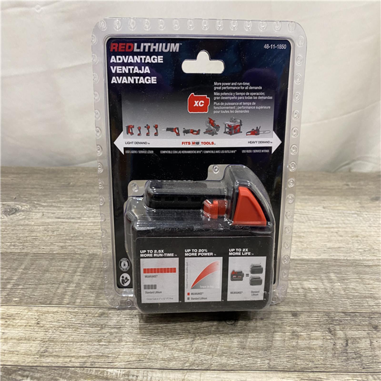 NEW - Milwaukee 18-Volt 5.0 Ah Lithium-Ion XC Extended Capacity Battery Pack