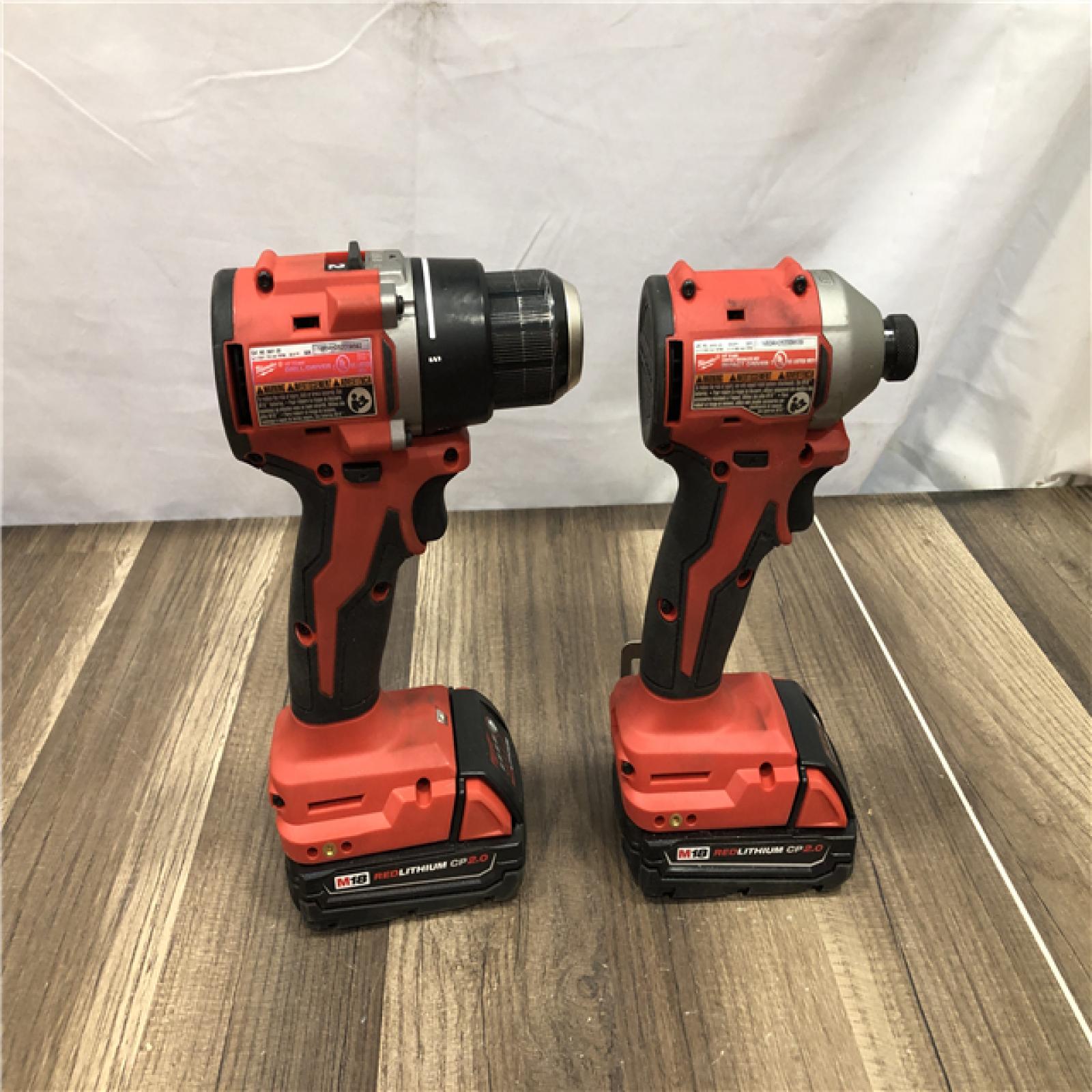 AS-IS Milwaukee 18V Lithium-Ion Brushless Cordless Compact Drill/Impact Combo Kit