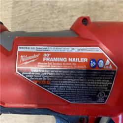 AS-IS Milwaukee FUEL 3-1/2 in. 18-Volt 30-Degree Lithium-Ion Brushless Cordless Framing Nailer (Tool-Only)