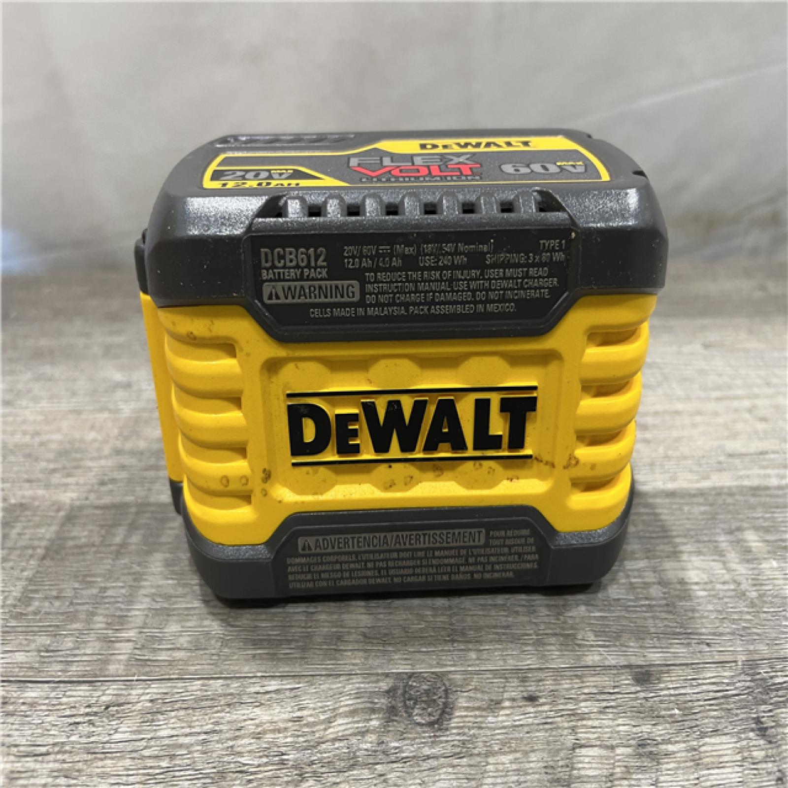 AS-IS DEWALT FLEXVOLT 20V/60V MAX Lithium-Ion 12.0Ah Battery