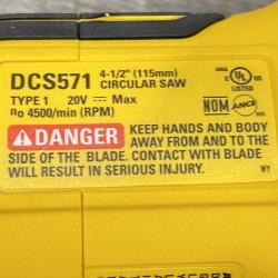 AS-IS DEWALT ATOMIC 20V MAX Cordless Brushless 4-1/2 in. Circular Saw (Tool Only)