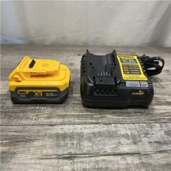 AS-IS DEWALT 20V MAX XR POWERSTACK Lithium-Ion Battery Starter Kit with 3.5Ah Battery and Charger