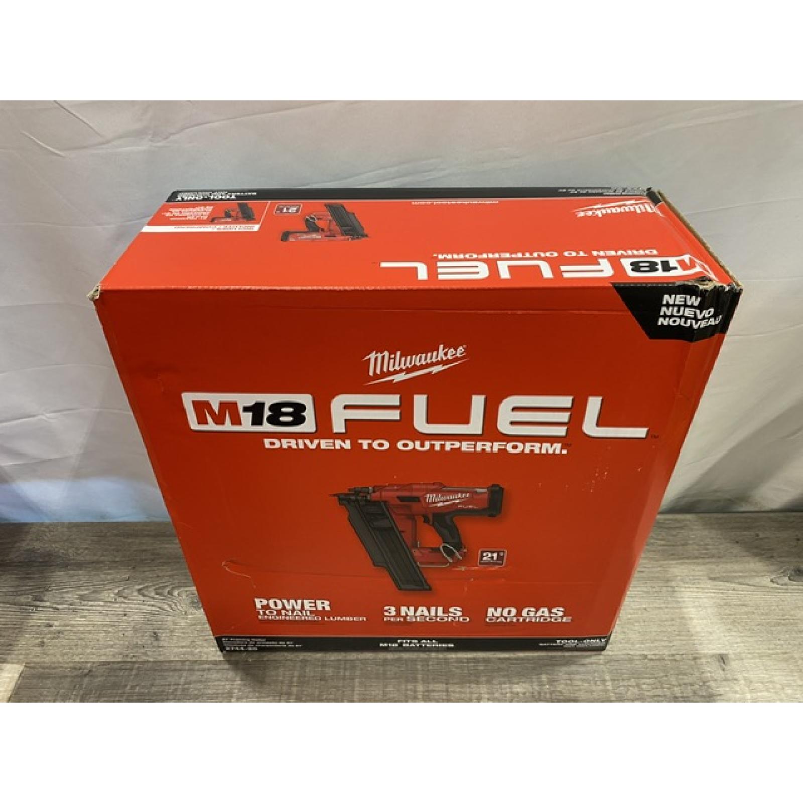 NEW - Milwaukee FUEL 3-1/2 in. 18-Volt 21-Degree Lithium-Ion Brushless Cordless Framing Nailer (Tool-Only)
