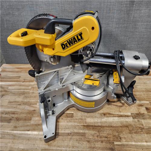 HOUSTON LOCATION - AS - IS DEWALT 15 Amp Corded 12 in. Double Bevel Sliding Compound Miter Saw