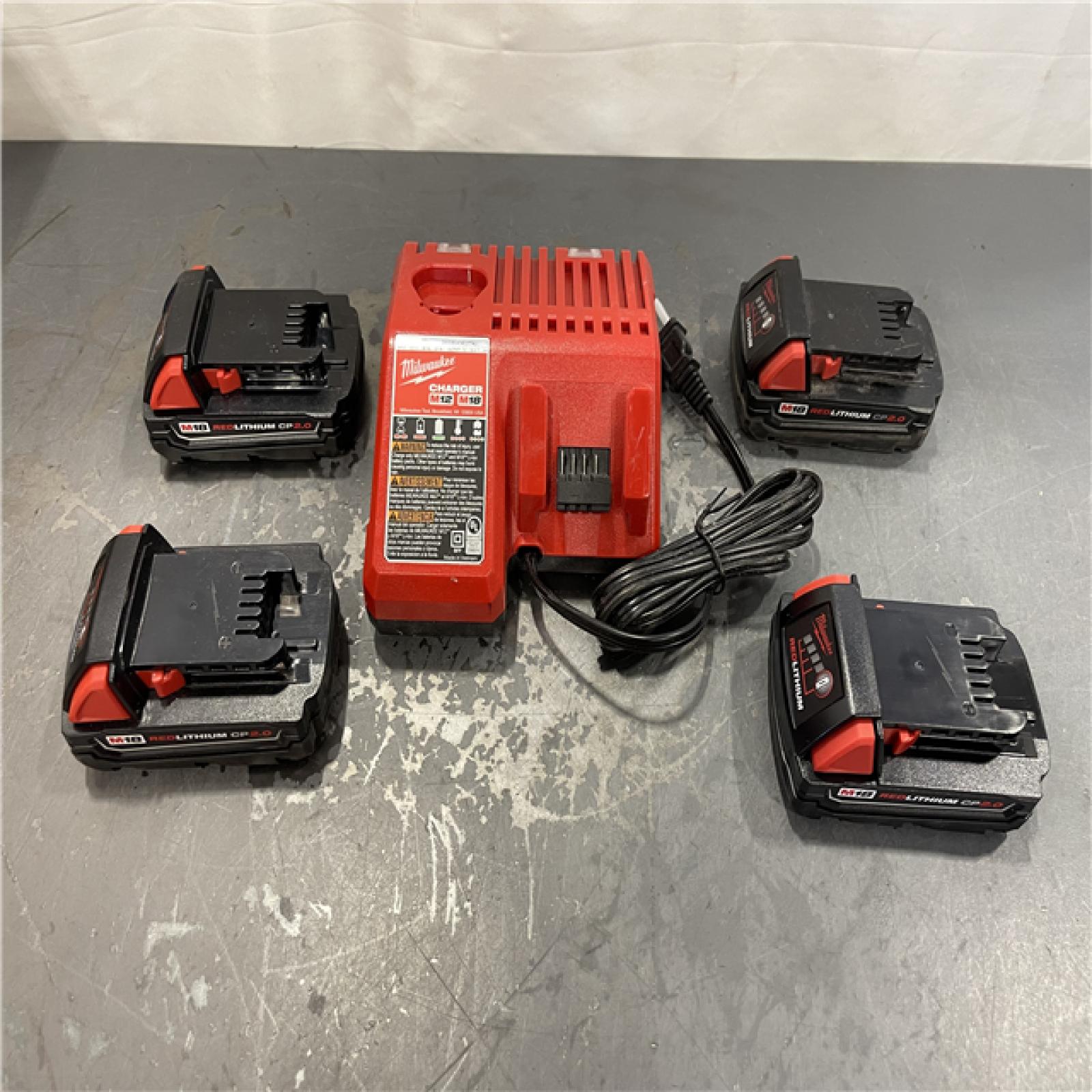 AS-IS - Milwaukee M18 18-Volt Lithium-Ion Compact Battery Pack Kit 2.0Ah (4-Pack)