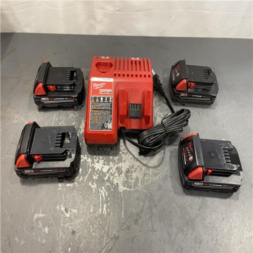 AS-IS - Milwaukee M18 18-Volt Lithium-Ion Compact Battery Pack Kit 2.0Ah (4-Pack)