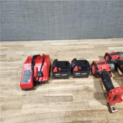 HOUSTON LOCATION - AS - IS Milwaukee 2 Tool Combo Kit W/ (2) Battery & Charger