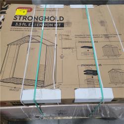 CALIFORNIA NEW STRONGHOLD STORAGE SHED 10X8 W/ STRONGHOLD 3.5 FT. EXTENSION KIT