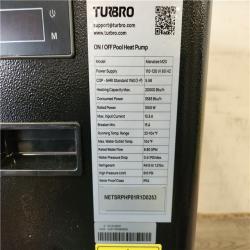 Phoenix NEW TURBRO 20,000 BTU Electric Swimming Pool Heat Pump for Above and In Ground Pools and Spas, No Natural Gas or Propane Needed