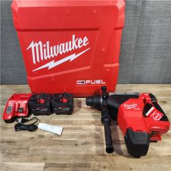 HOUSTON LOCATION - AS-IS (APPEARS LIKE NEW) M18 FUEL ONE-KEY 18V Lithium-Ion Brushless Cordless 1-3/4 in. SDS-MAX Rotary Hammer with Two FORGE 12.0 Ah Battery & CHARGER