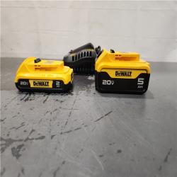 AS-IS- DEWALT 20V MAX Lithium-Ion Battery Kit with 5.0Ah and 2.0Ah Battery and Charger