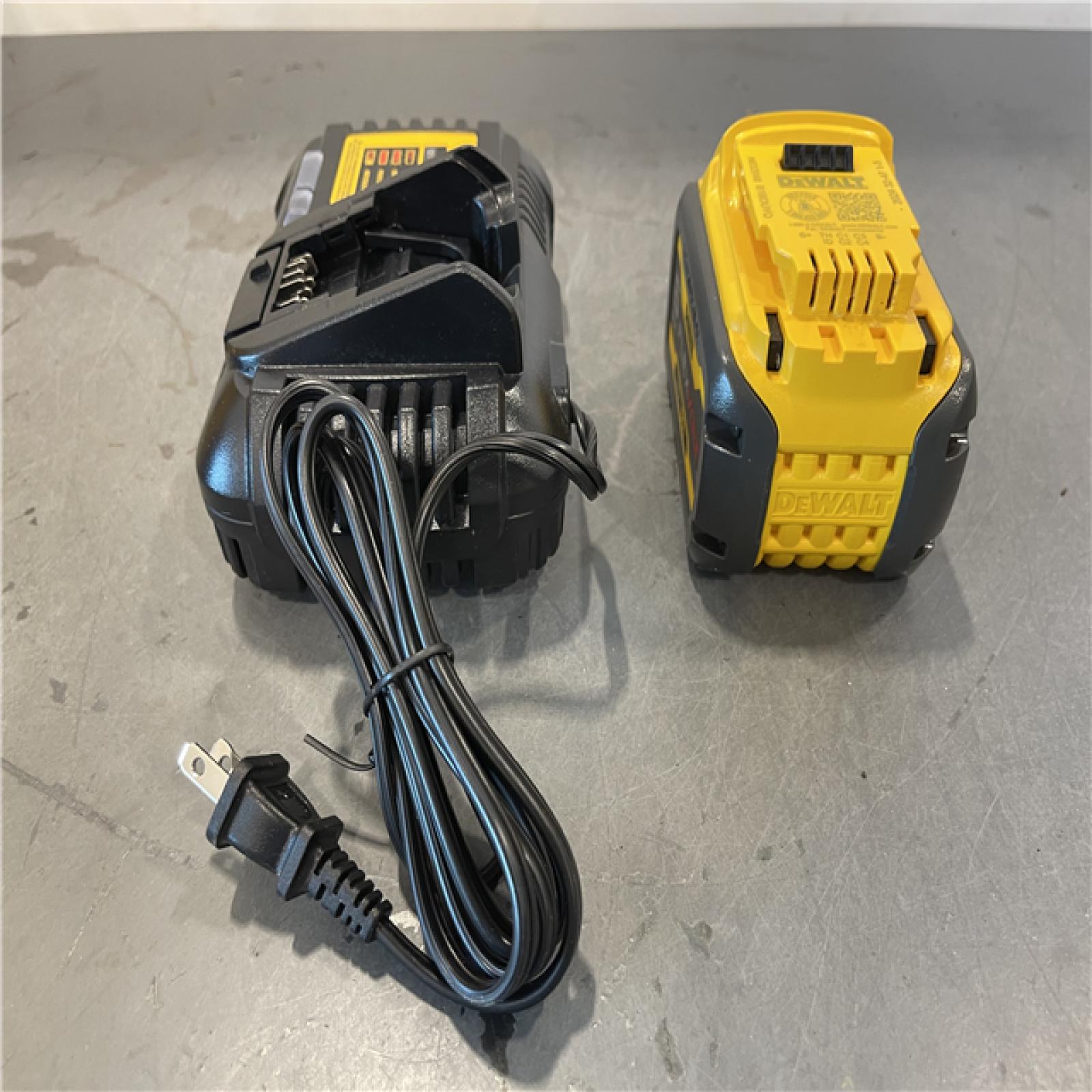 AS-IS - DEWALT FLEXVOLT 20V/60V MAX Lithium-Ion 6.0Ah Battery Pack with 6 Amp Output Charger