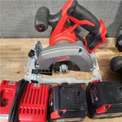 HOUSTON LOCATION - AS - IS Milwaukee 3 Tool Combo Kit W/ (2) Battery & Charger