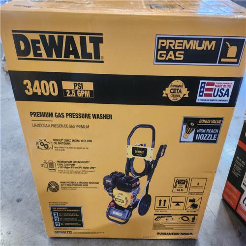 Phoenix DEWALT 3400 PSI 2.5 GPM Gas Pressure Washer with Maintenance-Free Pump  Heavy-Duty Commercial Cold Water Power Washer