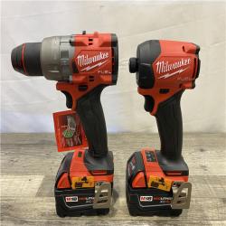 AS-IS Milwaukee FUEL 18V Lithium-Ion Brushless Cordless Hammer Drill & SURGE Impact Driver Combo Kit