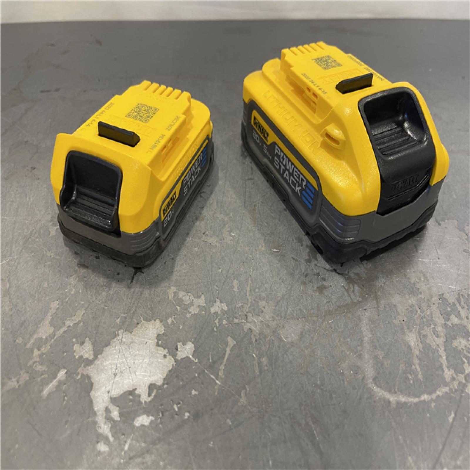AS-IS - Dewalt 20V MAX POWERSTACK Lithium-Ion Batteries and Charger Starter Kit