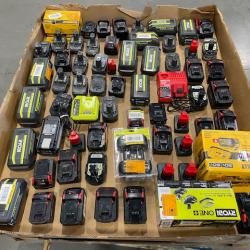 DALLAS LOCATION - AS-IS BATTERY AND CHARGERS PALLET