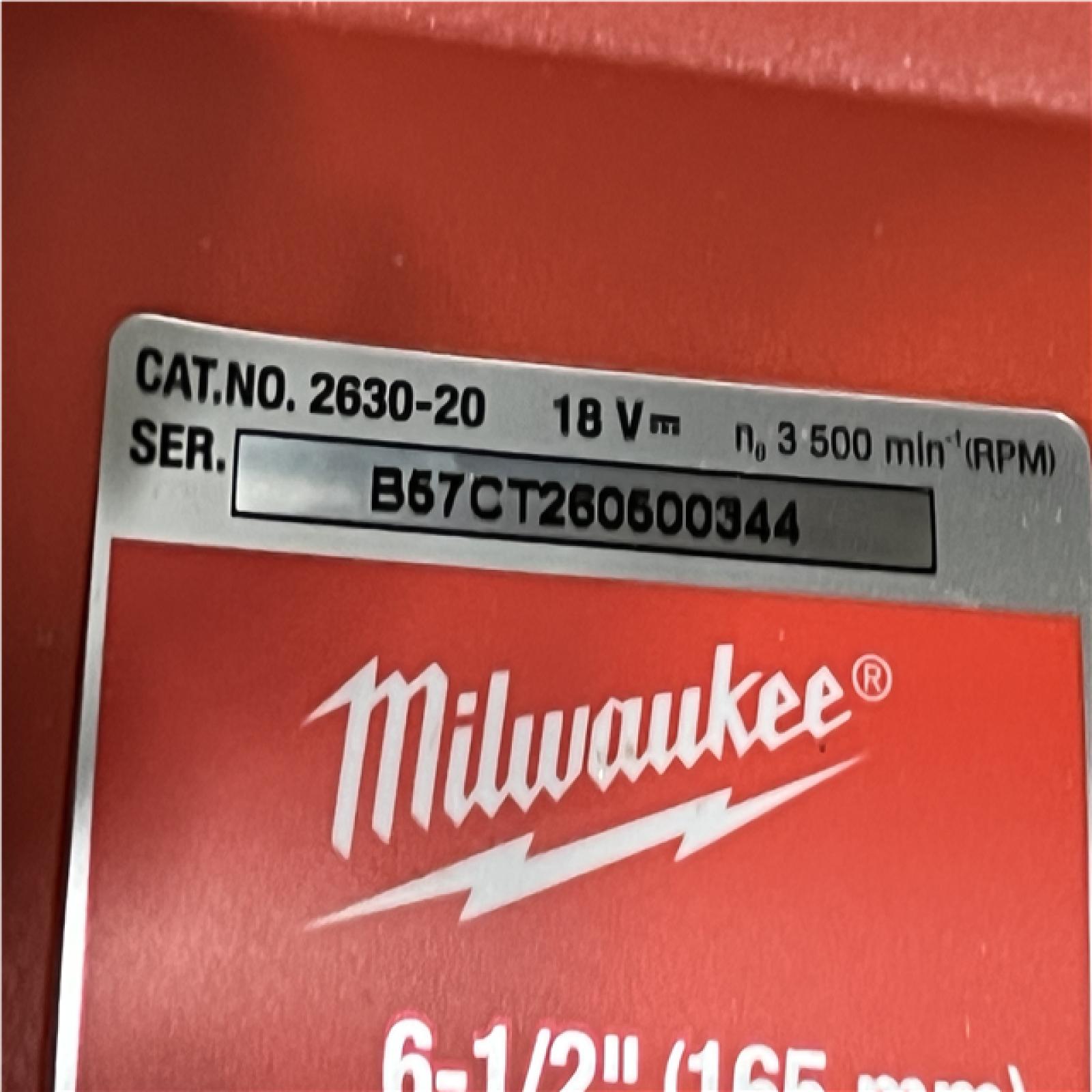 AS-IS Milwaukee 18V Lithium-Ion Cordless 6-1/2 in. Circular Saw (Tool-Only)