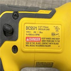 AS-IS DEWALT ATOMIC 20V MAX Cordless Brushless 4-1/2 in. Circular Saw (Tool Only)