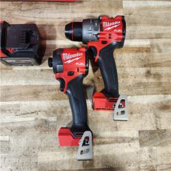 HOUSTON LOCATION - AS - IS Milwaukee FUEL 18V Lithium-Ion Brushless Cordless Hammer Drill and Impact Driver Combo Kit
