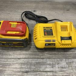 AS-IS DEWALT 20V/60V MAX FLEXVOLT Lithium-Ion 9.0Ah Battery and Charger Starter Kit