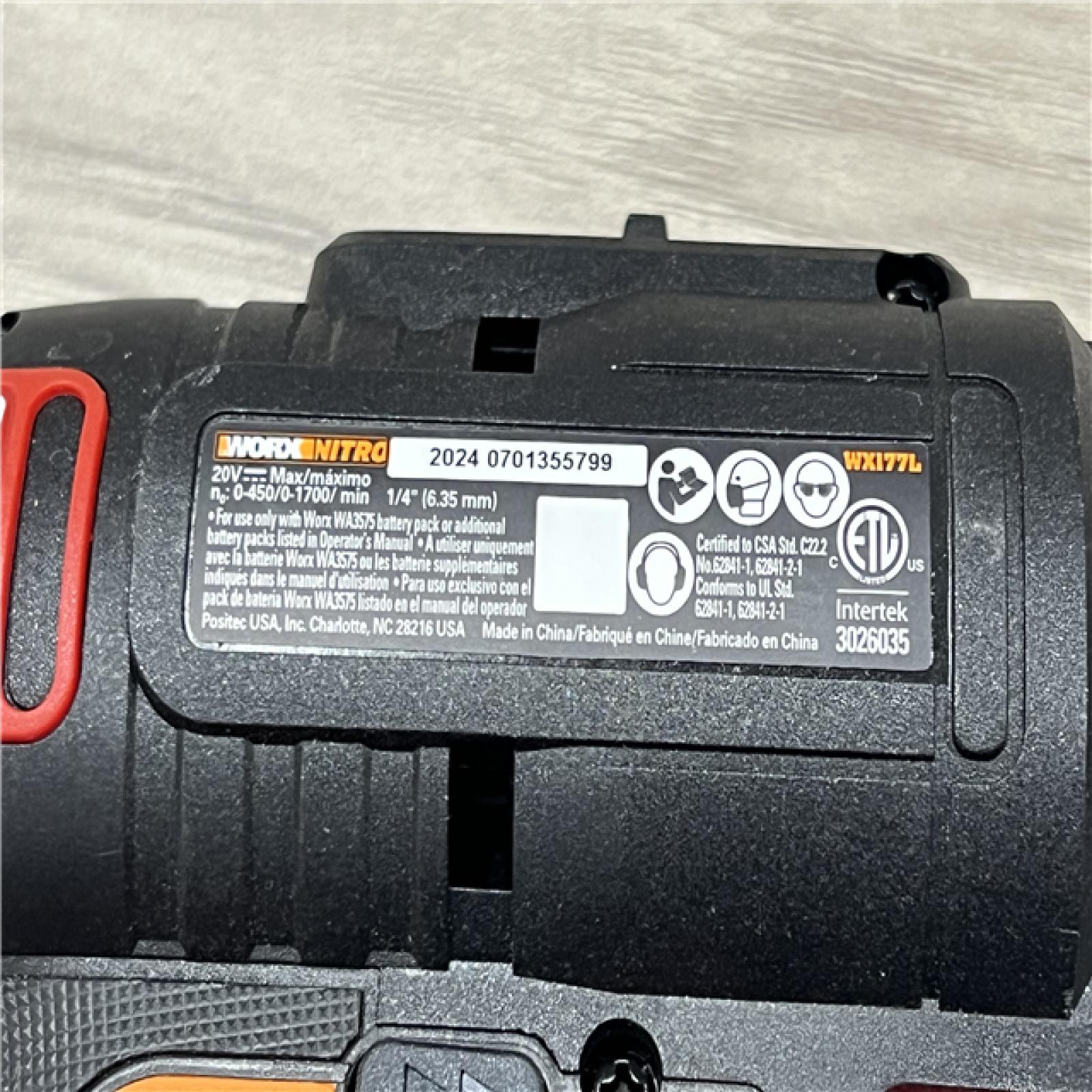 WORX - Nitro 20V SwitchDriver 2-in-1 Brushless Cordless Drill/Driver - Rotatable Dual 1/4 Chucks (Battery & Charger Included) - Black