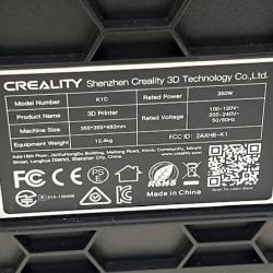 AS-IS Creality K1C 3D Printer AI Camera Hands-free auto leveling