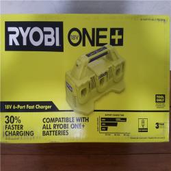 California NEW Ryobi One+ 18V 6-Port Fast Charger (Tool Only)