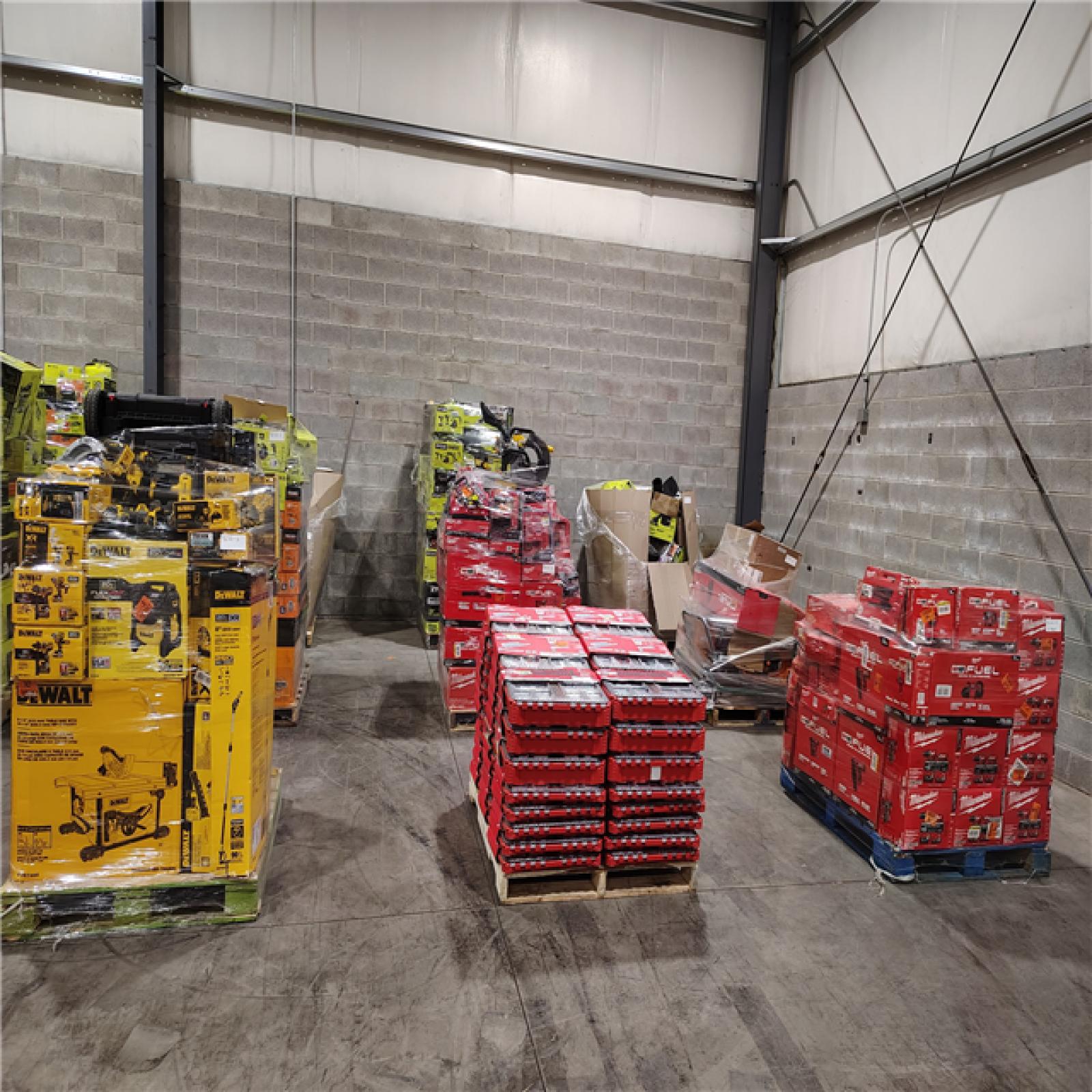 Pittston Location As-Is Power Tools Partial Truckload (12 Pallets) 4656-A