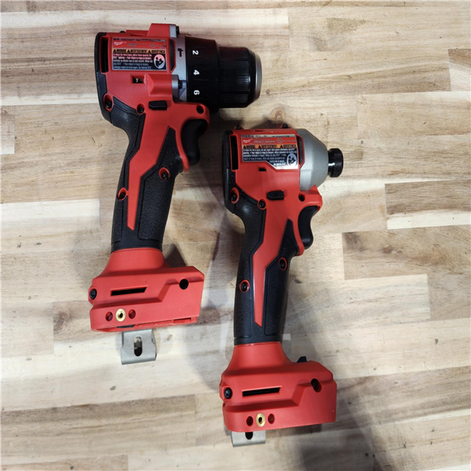 HOUSTON LOCATION - AS-IS Milwaukee 18-Volt Lithium-Ion Brushless Cordless Compact Hammer Drill/Impact Combo Kit