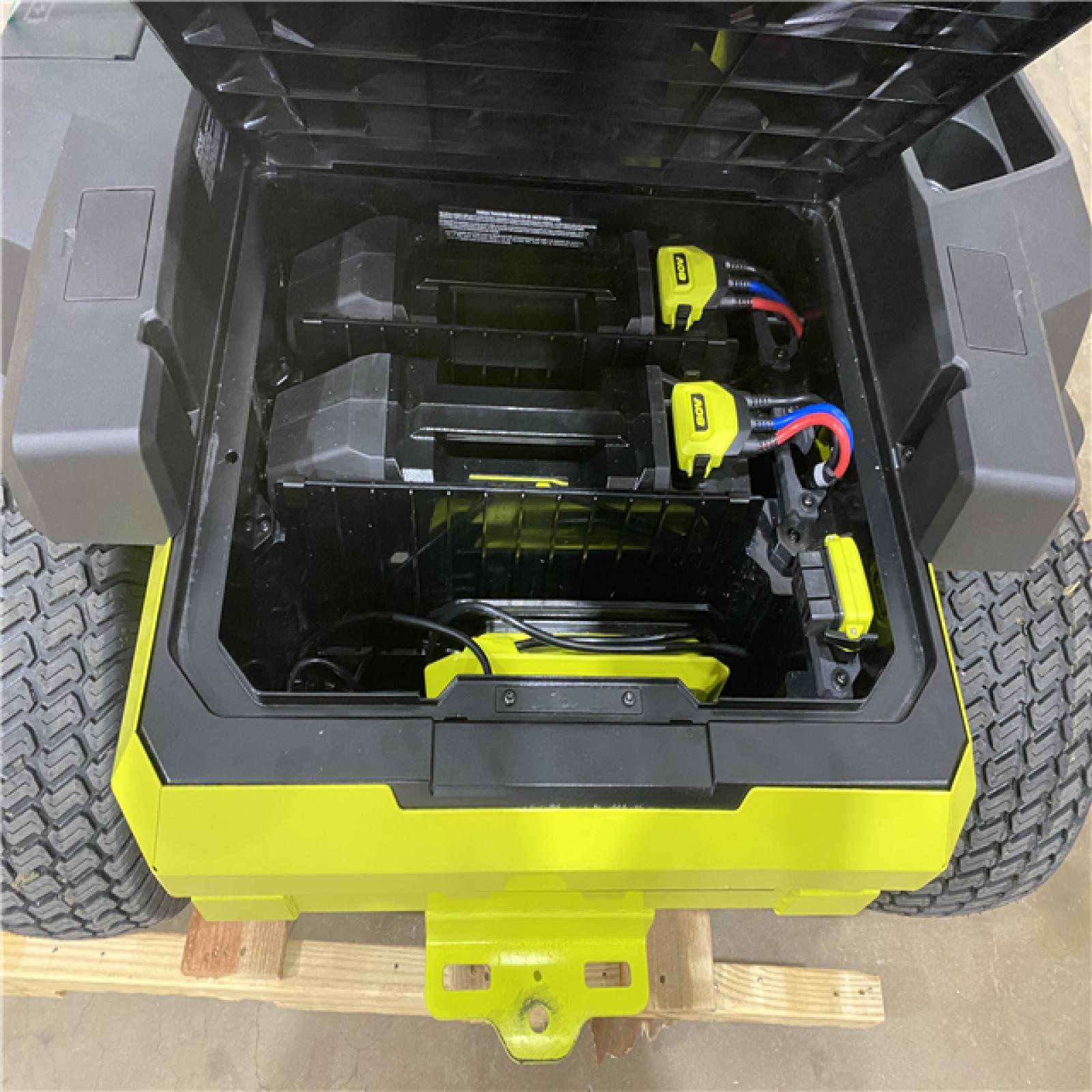 Houston Location - AS-IS Tool Pallet RYOBI ZR3 80V HP SIT DOWN MOWER