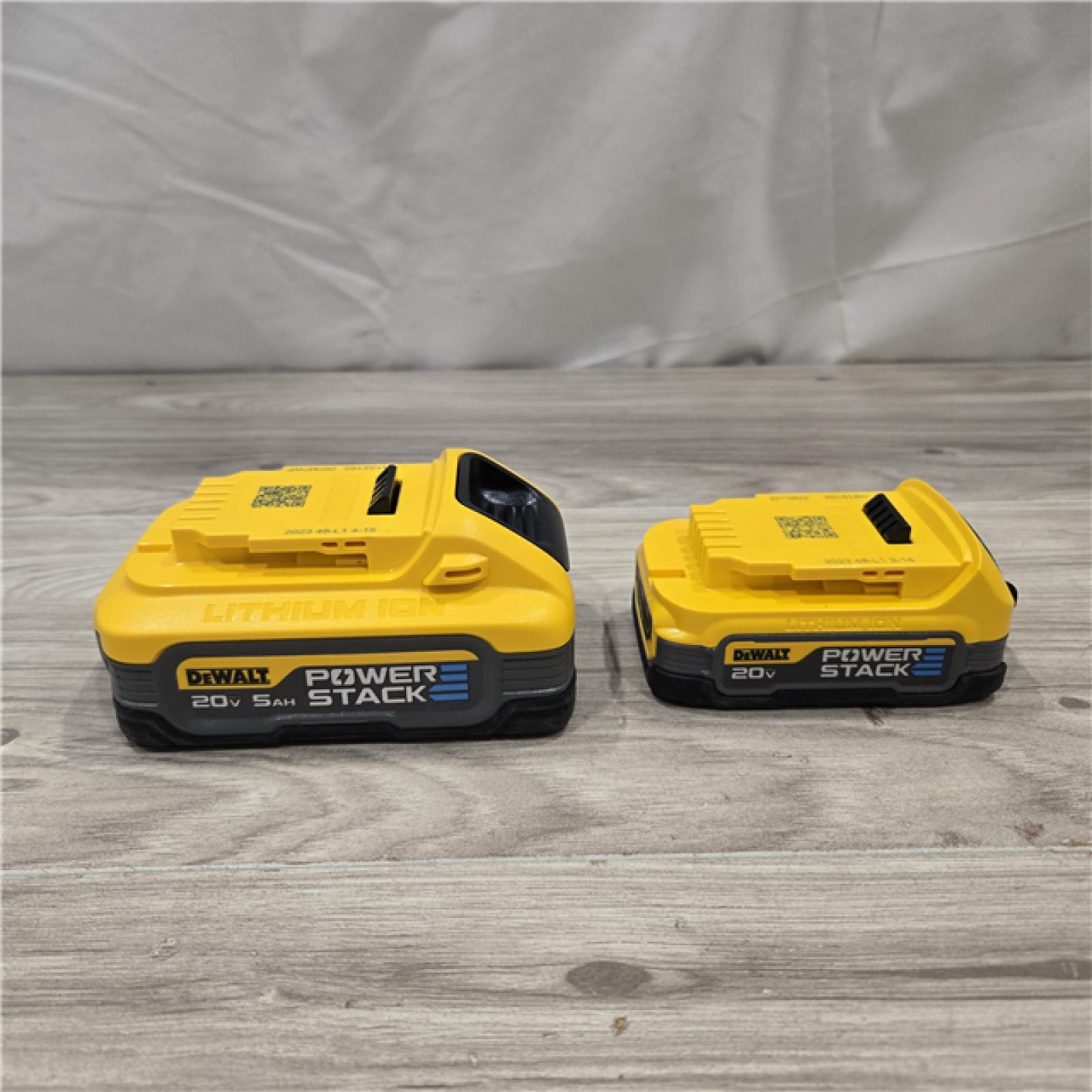 AS-IS Dewalt DCBP315-2C 20V MAX POWERSTACK Lithium-Ion Batteries and Charger Starter Kit