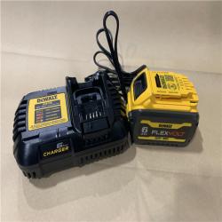 AS-IS  DEWALT FLEXVOLT 20V/60V MAX Lithium-Ion 6.0Ah Battery Pack with 6 Amp Output Charger