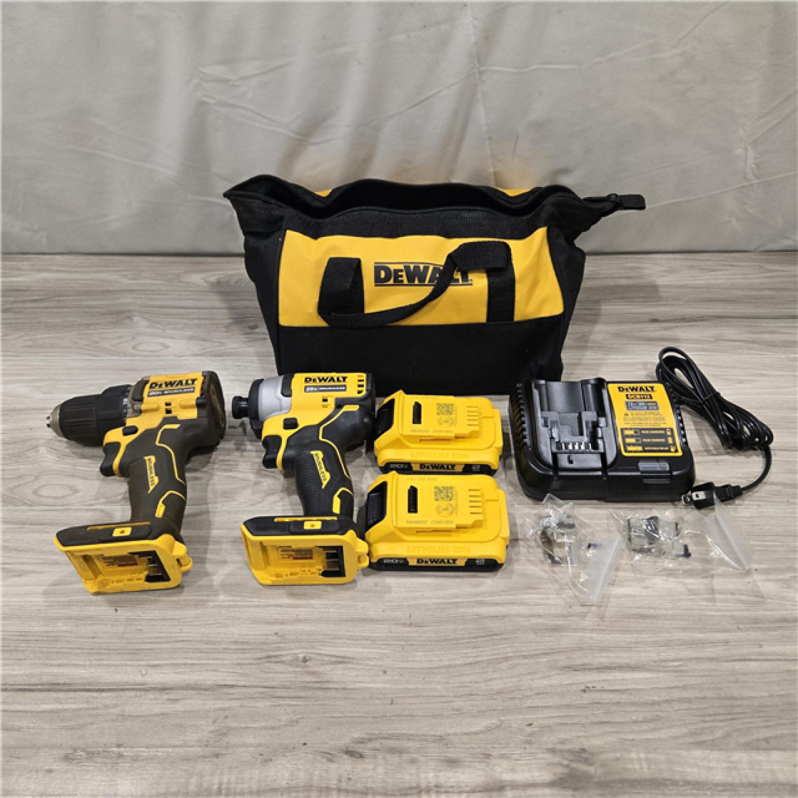 AS-IS Dewalt DCK225D2 20V MAX ATOMIC Compact Cordless Drill Driver and Impact Driver Combo Kit