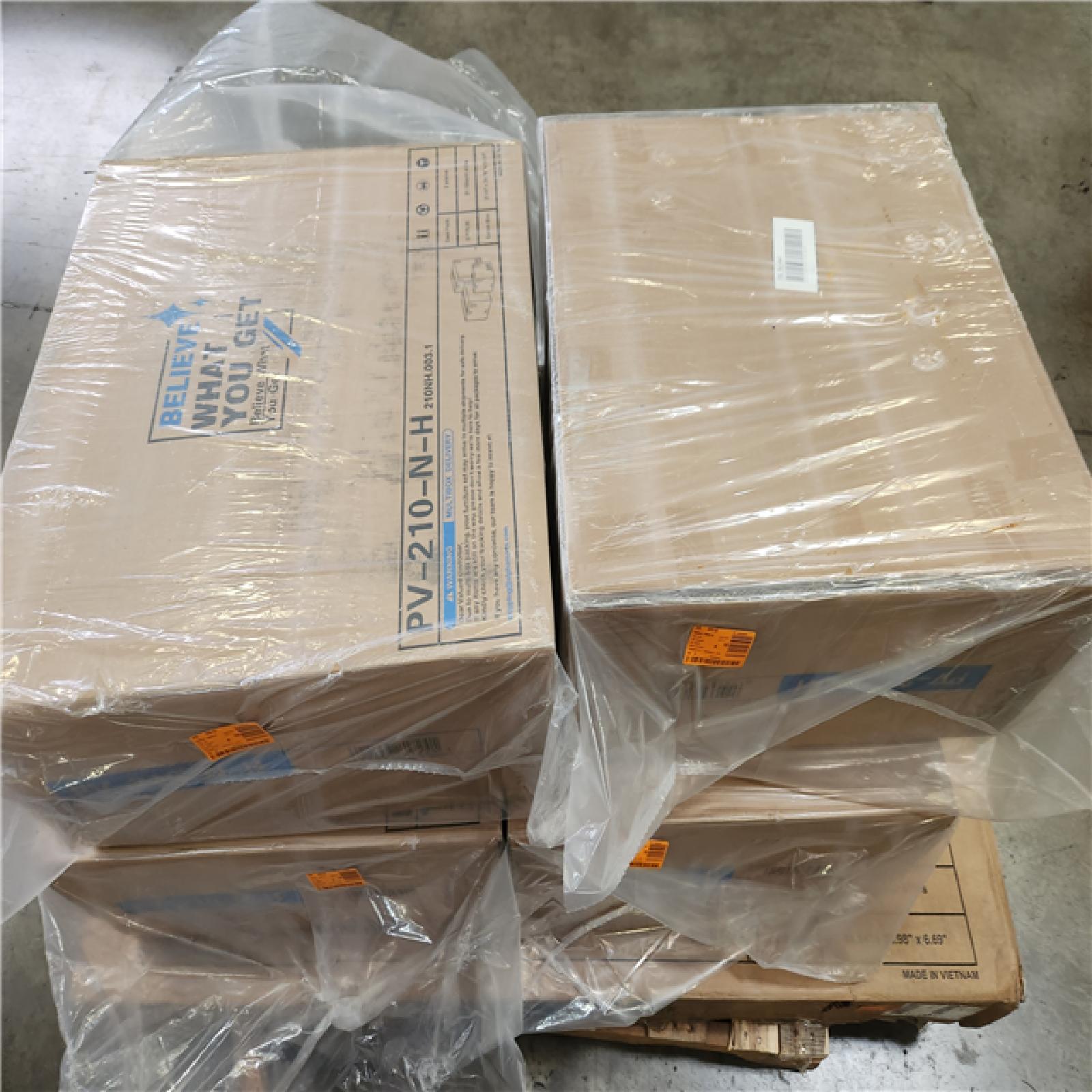 Phoenix NEW PHI VILLA Brown 9-Piece Wood Patio Outdoor Dining Set With Extendable Table and Wood Chairs With Beige Cushion (SEALED)